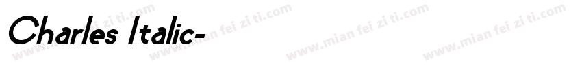 Charles Italic字体转换
